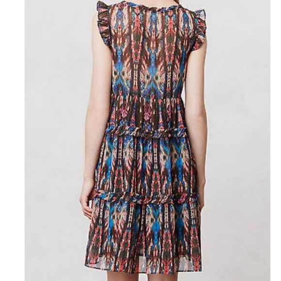 Sandro Ruffle Mini Dress Size 2 - Picture 2 of 9